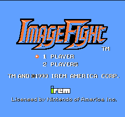 Image Fight (USA) Title Screen